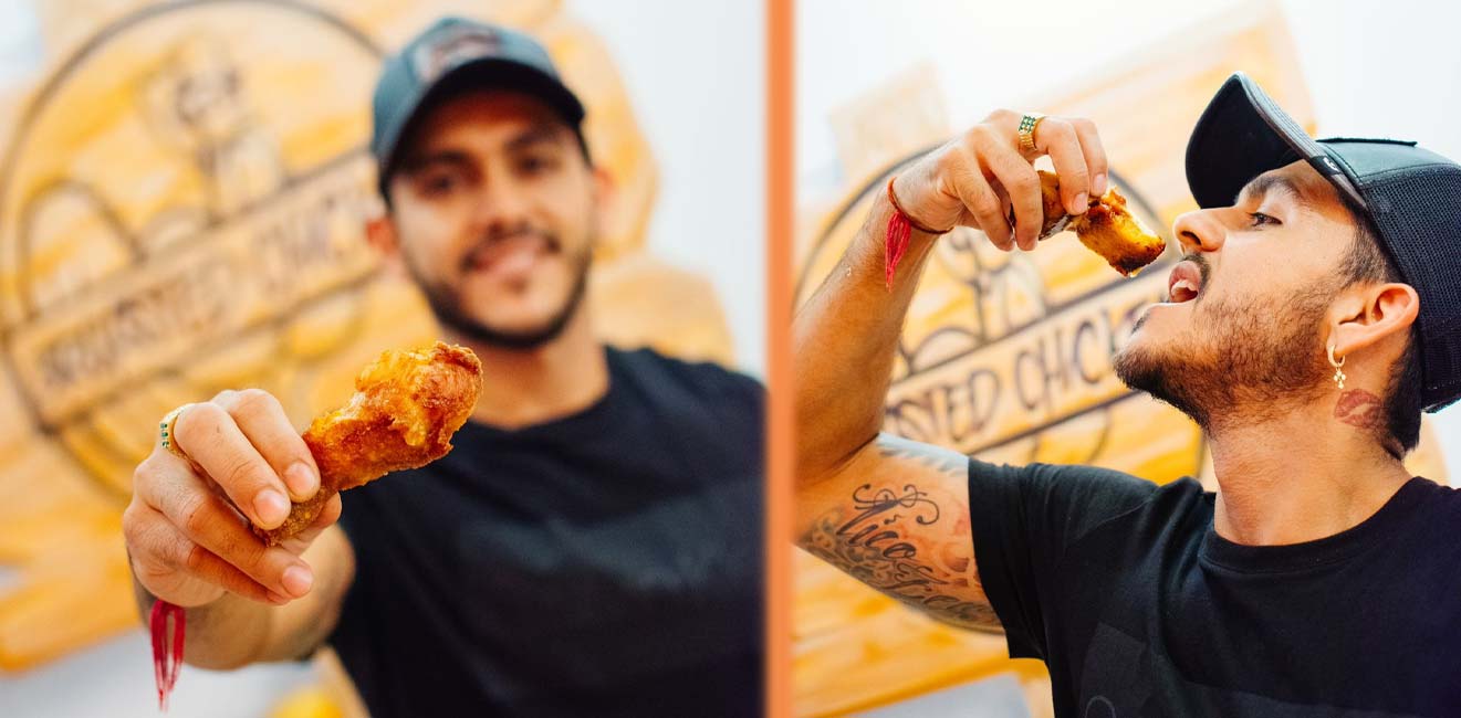 Broasted Chicken Slider Background